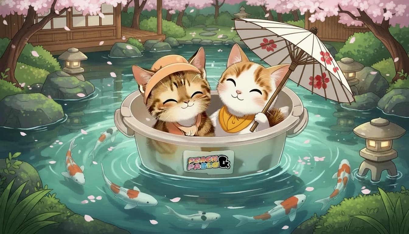 Peach and Pablo - Japanese Garden