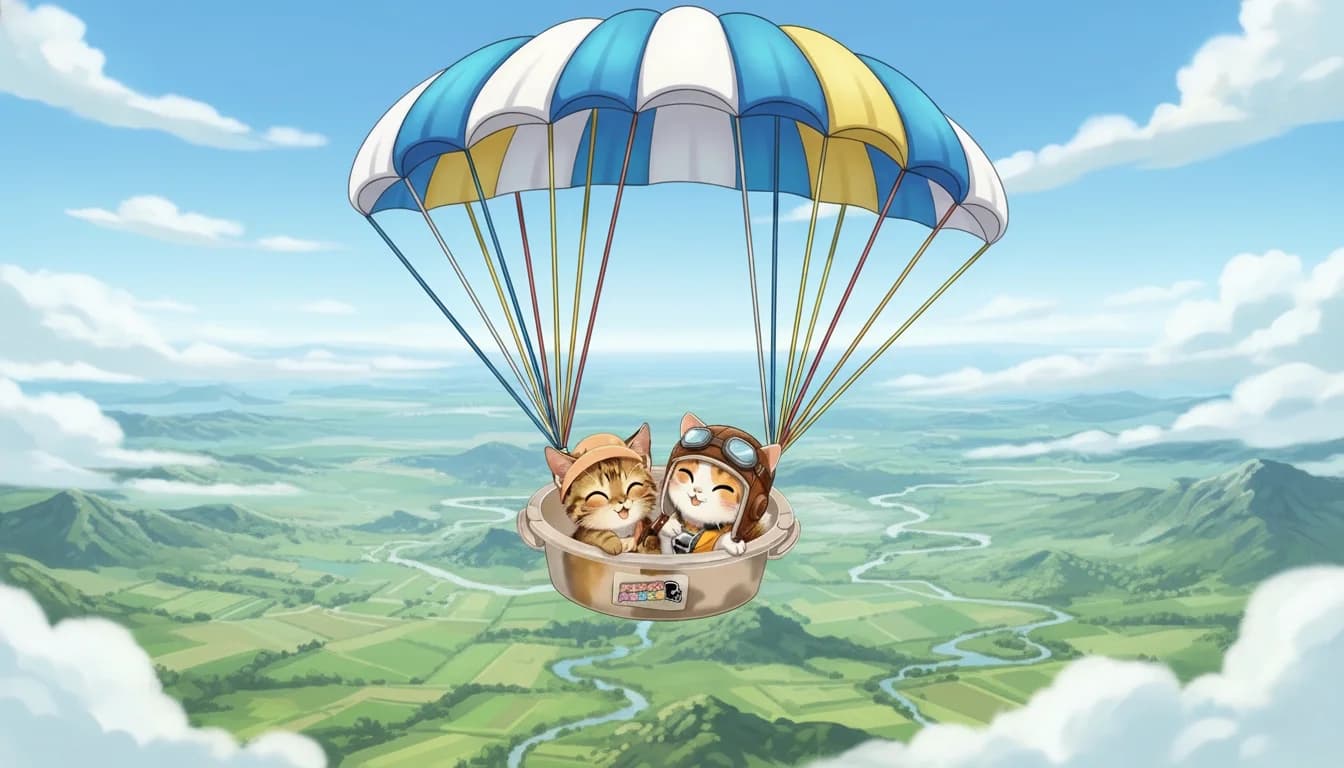 Peach and Pablo - Skydiving
